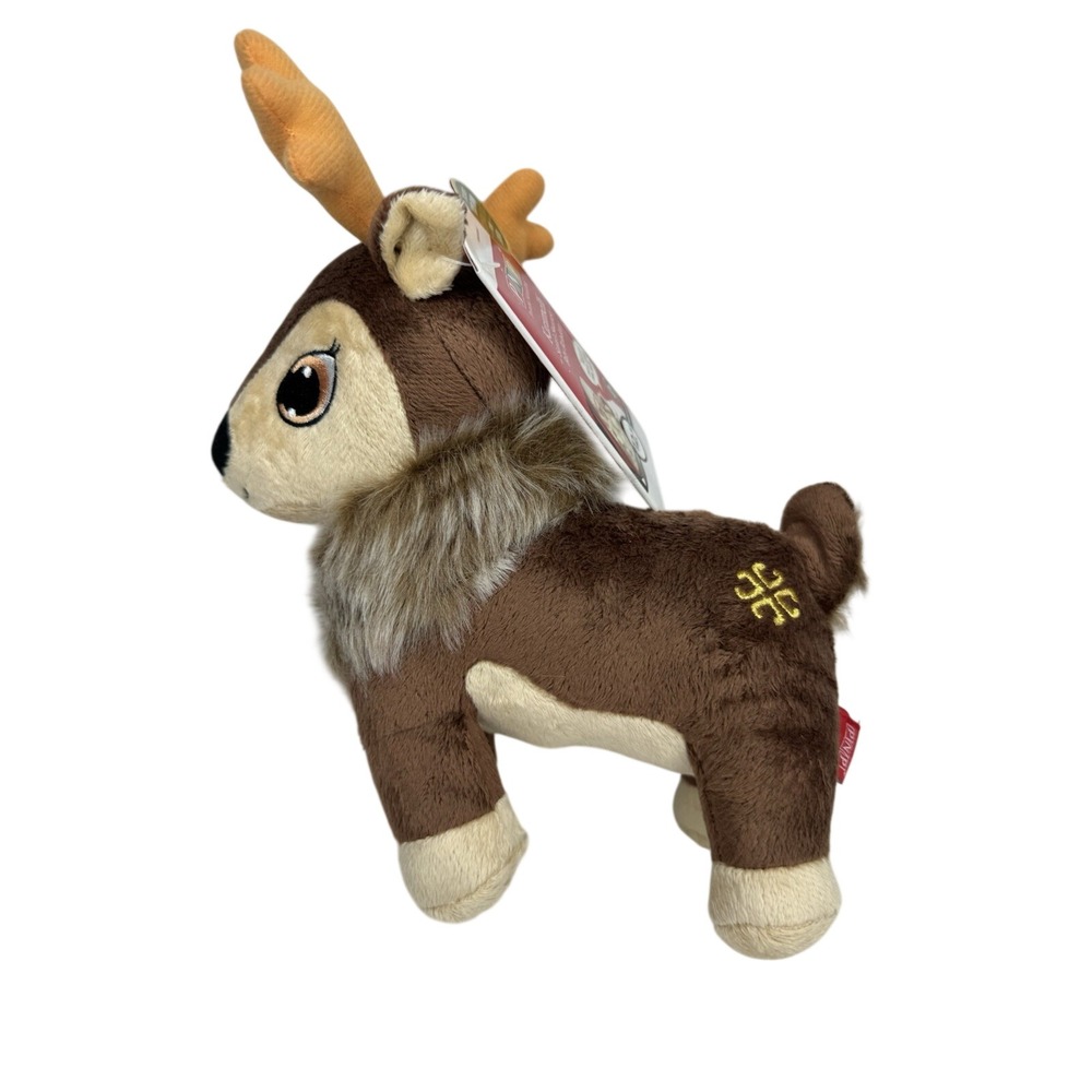 Portable North Pole PNP Karamelli Reindeer Plush Custom Video From Santa‎ NWT 9"